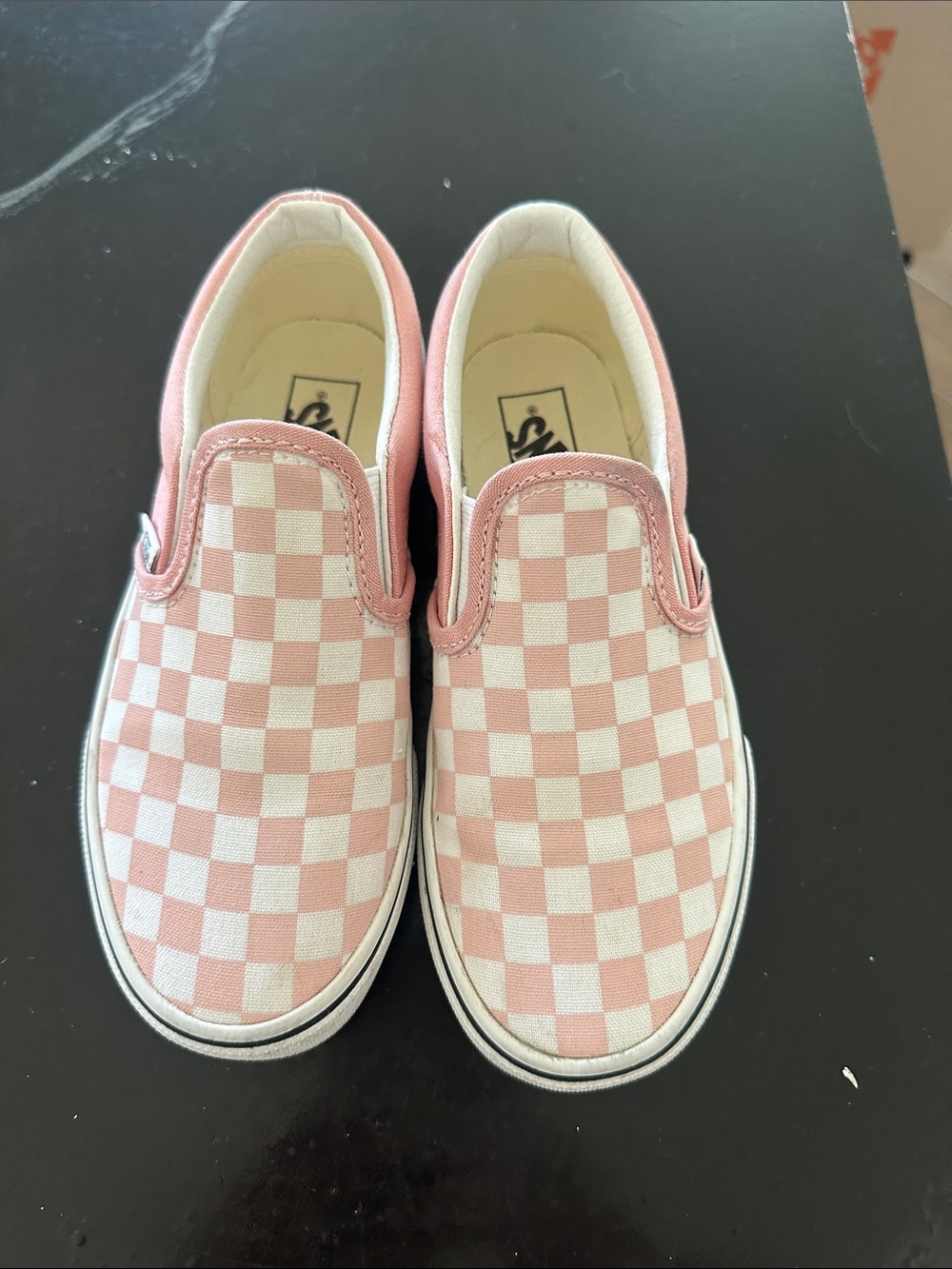 Vans checkered slip ons - Big Kid
